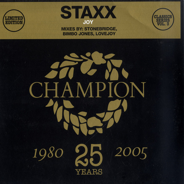 Staxx - Joy | Champion (CHAMPC1203) - main