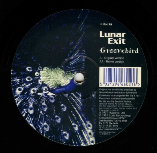 Lunar Exit - Groovebird | Lush Recordings (LUSH 21)