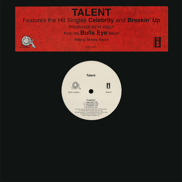 Talent - Celebrity / Breakin' Up | Interscope Records (INTR 10208-1)
