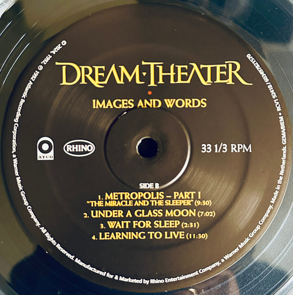 Dream Theater - Images And Words | Rhino Records (RCV1 92418) - 4