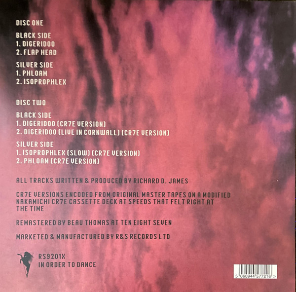 Aphex Twin - Digeridoo (Expanded Edition) | R & S Records (RS9201X) - 2