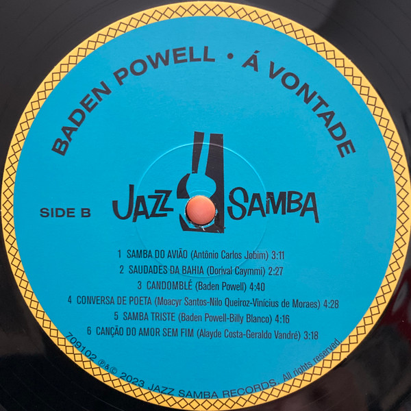 Baden Powell - À Vontade | Jazz Samba Records (709102) - 4