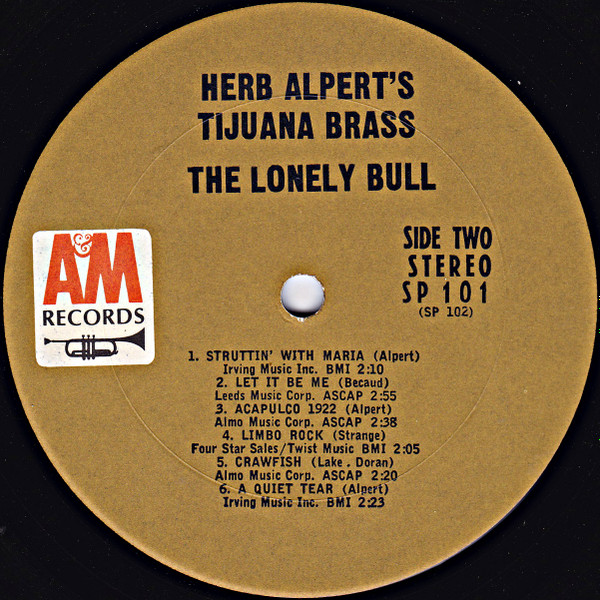 Herb Alpert & The Tijuana Brass - The Lonely Bull | A&M Records (SP 101) - 4 Herb Alpert & The Tijuana Brass - The Lonely Bull | A&M Records (SP 101) - 4