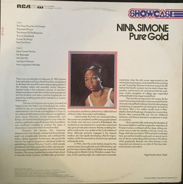 Nina Simone - Pure Gold | RCA Victor (NL42714) - 2