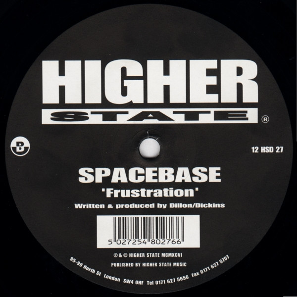 Spacebase - Patience + Frustration | Higher State Records (12 HSD 27) - 3