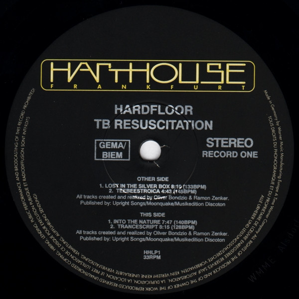Hardfloor - TB Resuscitation | Harthouse (HH LP1) - 3 Hardfloor - TB Resuscitation | Harthouse (HH LP1) - 3