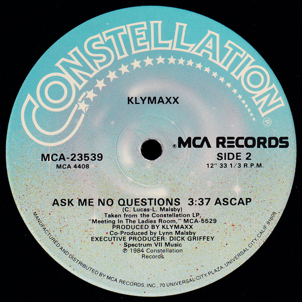 Klymaxx - Meeting In The Ladies Room | Constellation (MCA 23539) - 3