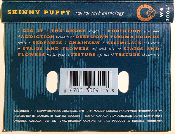 Skinny Puppy - Twelve Inch Anthology | Nettwerk (W4-30041) - 2