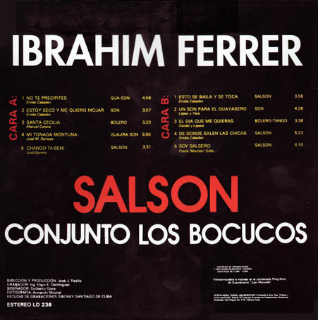Ibrahim Ferrer - Los Bocucos - Salsón | Siboney (LD 236) - 2