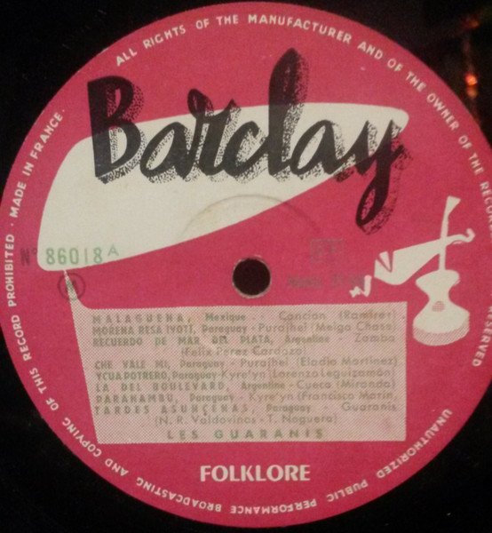 Les Guaranis - 3 - Rythmes D'Amérique Latine | Barclay (86.018) - 2