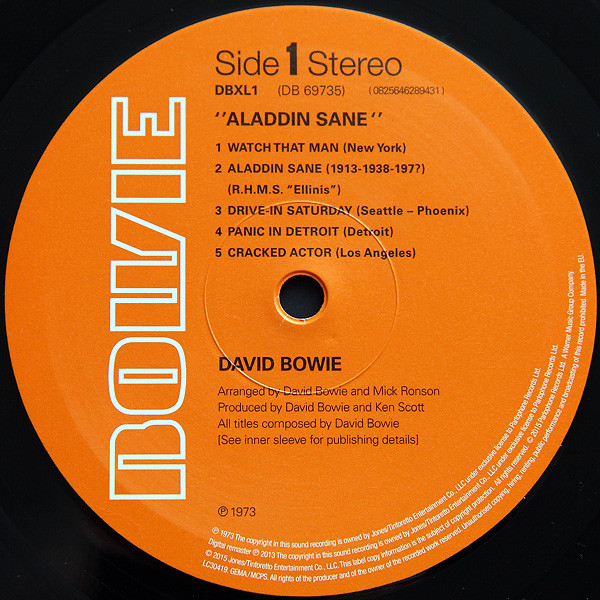 David Bowie - Aladdin Sane | Parlophone (0825646289431) - 4