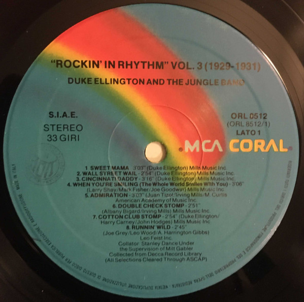 Duke Ellington & The Jungle Band - Duke Ellington "Rockin' In Rhythm" Vol. 3 (1929-1931) | MCA Coral (ORL 8512) - 2