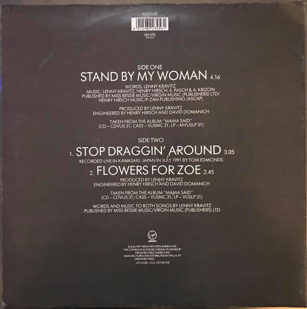 Lenny Kravitz - Stand By My Woman | Virgin (VUSTG 45) - main