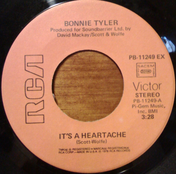 Bonnie Tyler - It's A Heartache | RCA Victor (PB-11249 X) - 3