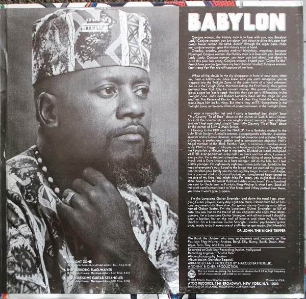Dr. John - Babylon | ATCO Records (SD 33 270) - 3