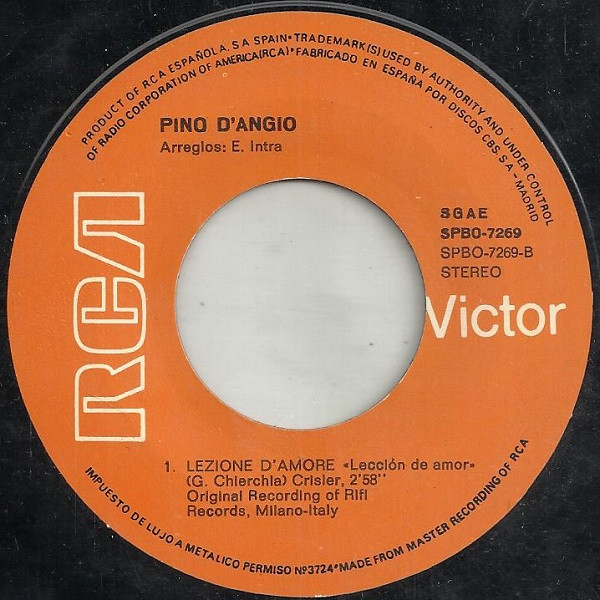 Pino D'Angiò - Ma Quale Idea = Pero Qué Idea | RCA Victor (SPBO-7269) - 4