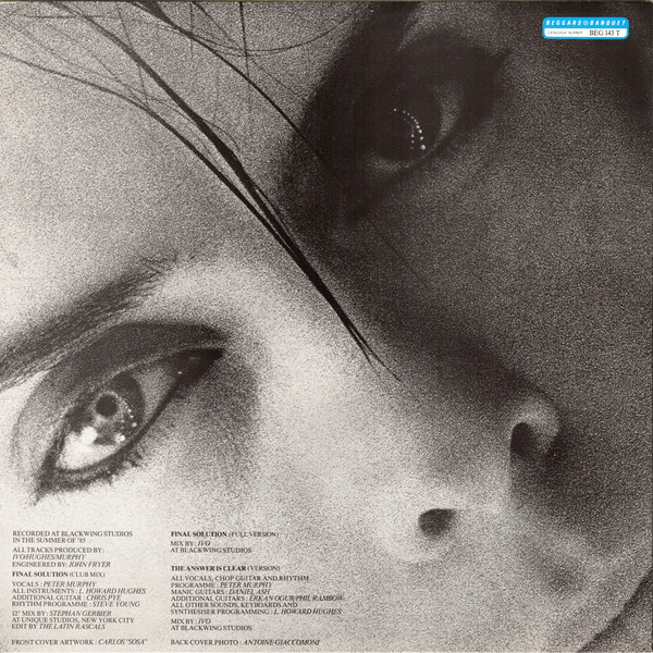 Peter Murphy - Final Solution | Beggars Banquet (BEG 143 T) - 2