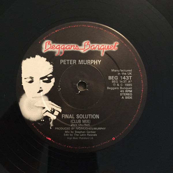 Peter Murphy - Final Solution | Beggars Banquet (BEG 143 T) - 3