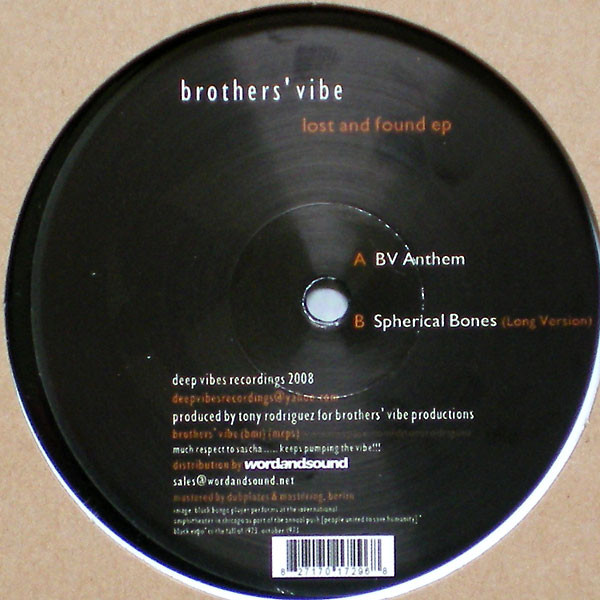 Brothers' Vibe - Lost And Found EP | Deep Vibes Recordings (DVR 004) - main Brothers' Vibe - Lost And Found EP | Deep Vibes Recordings (DVR 004) - main