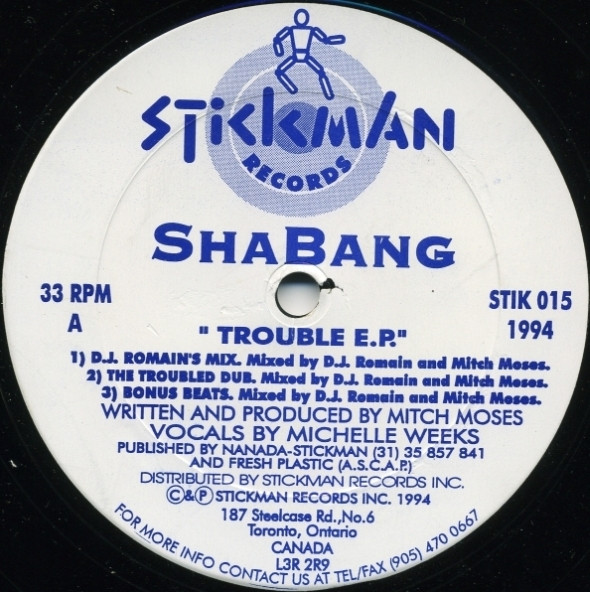 Shabang - Trouble E.P. | Stickman Records (STIK 015)