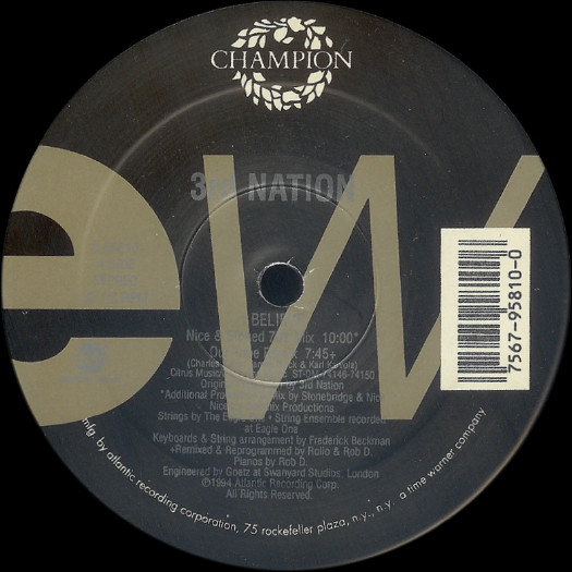 3rd Nation - I Believe | EastWest Records America (0-95810)
