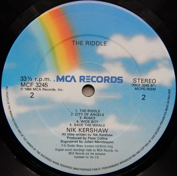Nik Kershaw - The Riddle | MCA Records (MCF 3245) - 4