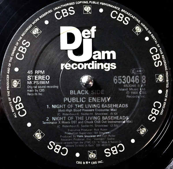 Public Enemy - Night Of The Living Baseheads | Def Jam Recordings (653046 8) - 2