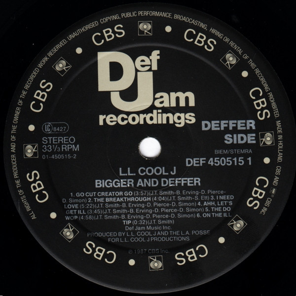 LL Cool J - Bigger And Deffer | Def Jam Recordings (DEF 450515 1) - 4