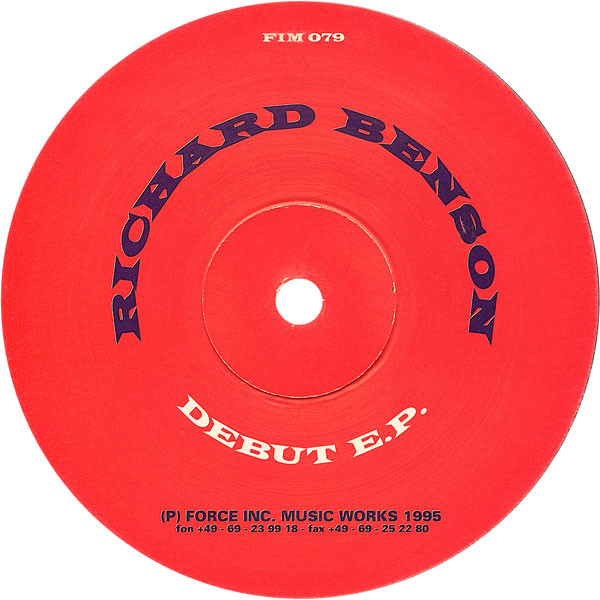 Richard Benson - Debut E.P. | Force Inc. Music Works (FIM 079)