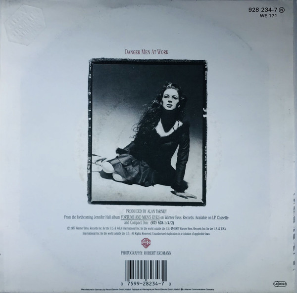 Jennifer Hall - Danger Men At Work | Warner Bros. Records (928 234-7) - 2