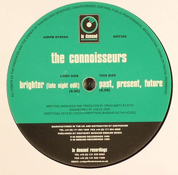 The Connoisseurs - Past, Present, Future | In Demand Recordings (IDRT008)