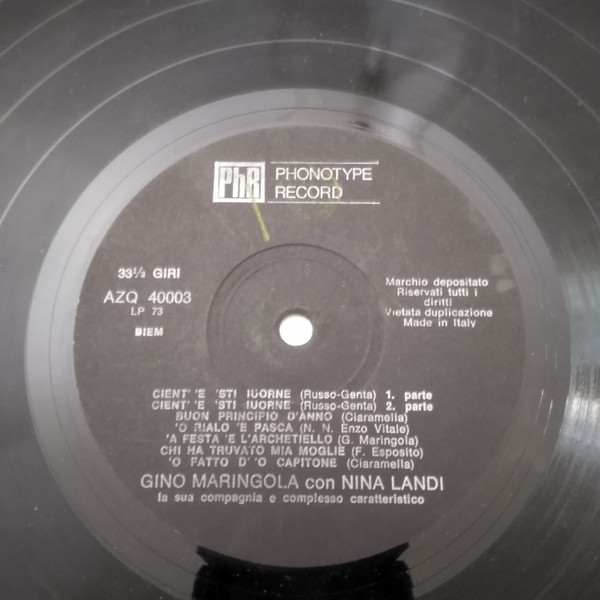 Gino Maringola con Nina Landi - Buon Divertimento | Phonotype Record (ARB 40003) - 3