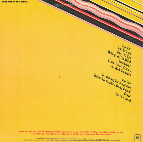 Judas Priest - Screaming For Vengeance [Vinyl] | Columbia (FC 38160) - 2