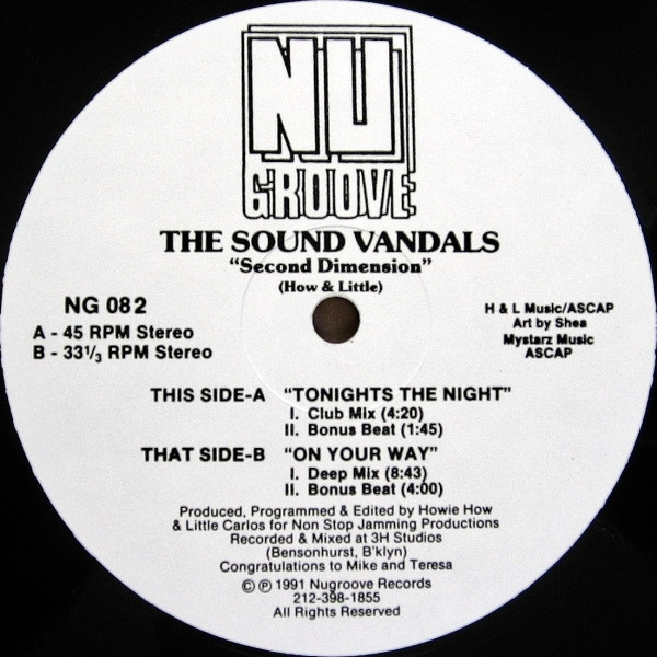 The Sound Vandals - Second Dimension | Nu Groove Records (NG 082)