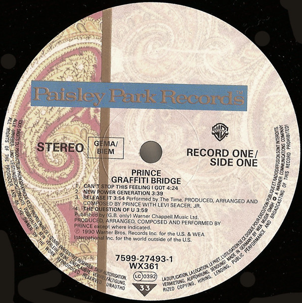 Prince - Graffiti Bridge | Paisley Park (7599-27493-1) - 3 Prince - Graffiti Bridge | Paisley Park (7599-27493-1) - 3