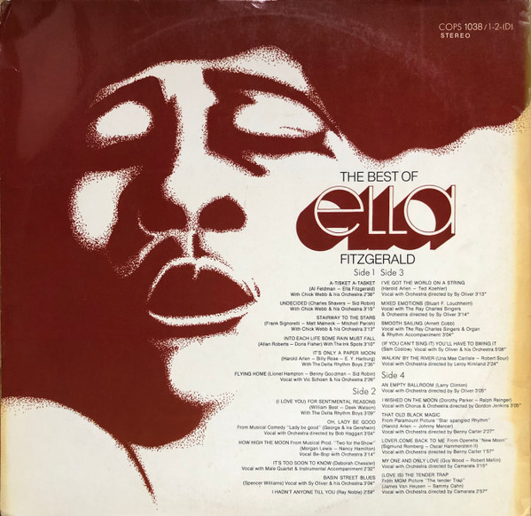 Ella Fitzgerald - The Best Of Ella Fitzgerald | Coral (COPS 1038 / 1-2-(D)) - 4