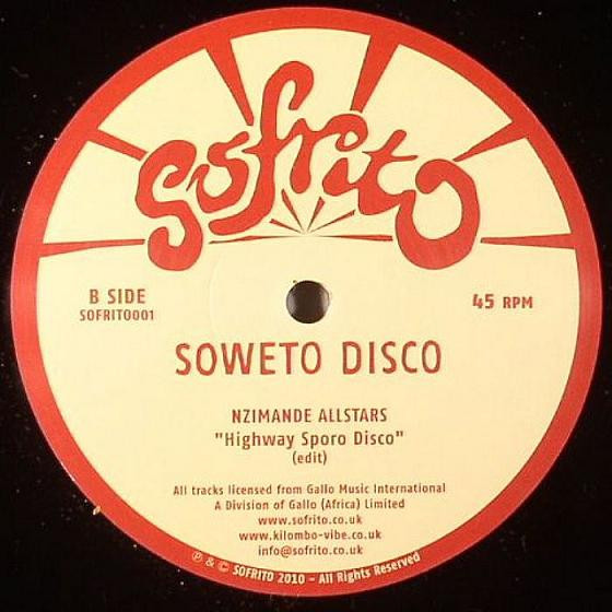 Teaspoon Ndelu & The Waves / Nzimande All Stars - Soweto Disco | Sofrito Super Singles (SOFRITO001) - 4