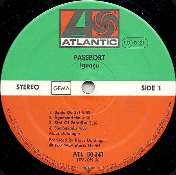 Passport - Iguaçu | Atlantic (ATL 50 341) - 3