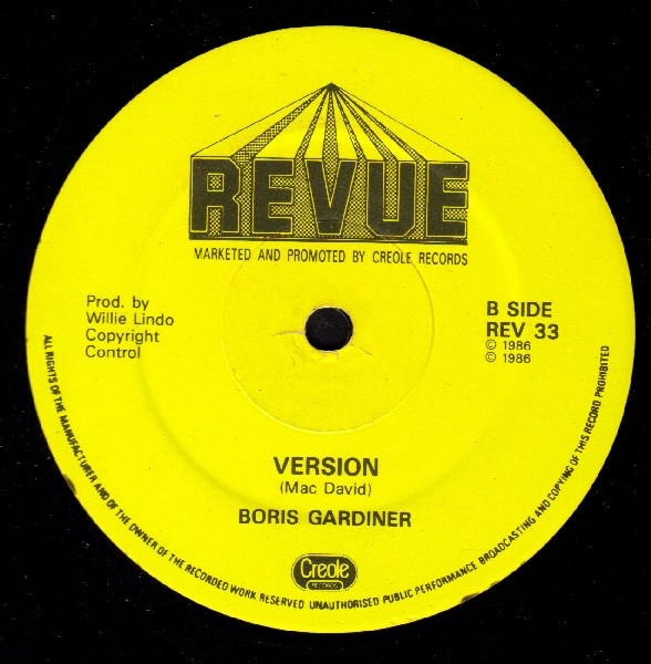Boris Gardiner - I Want To Wake Up With You | Revue Records (REV 33)