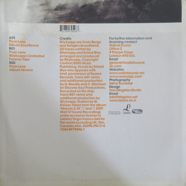 Röyksopp - Poor Leno | Labels (7243 8979596 7) - 2 Röyksopp - Poor Leno | Labels (7243 8979596 7) - 2