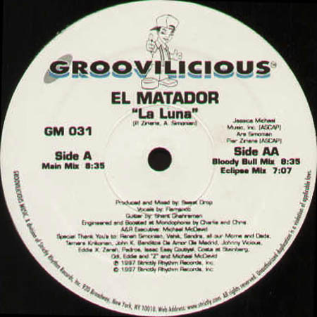 El Matador - La Luna | Groovilicious (GM 031)