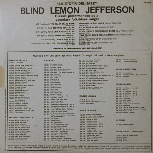 Blind Lemon Jefferson - Blind Lemon Jefferson | Joker (SM 3103) - 2