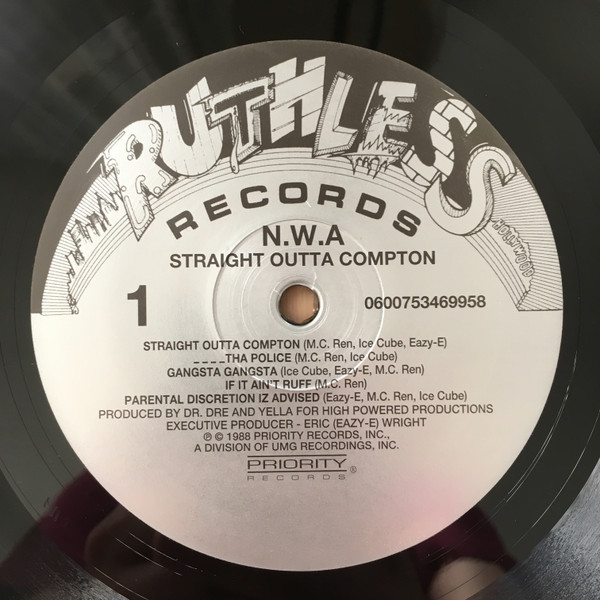 N.W.A. - Straight Outta Compton | Ruthless Records (0600753469958) - 3