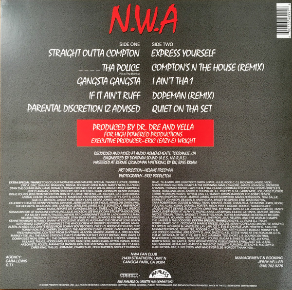 N.W.A. - Straight Outta Compton | Ruthless Records (0600753469958) - 2