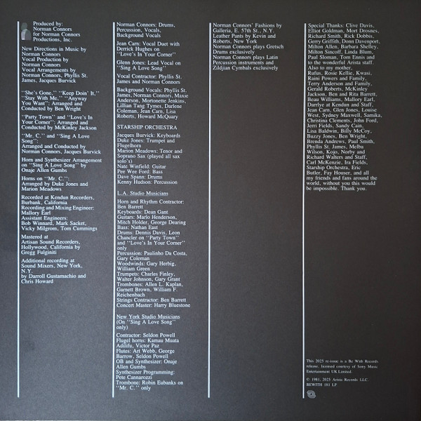 Norman Connors - Mr. C | Be With Records (BEWITH181LP) - 4