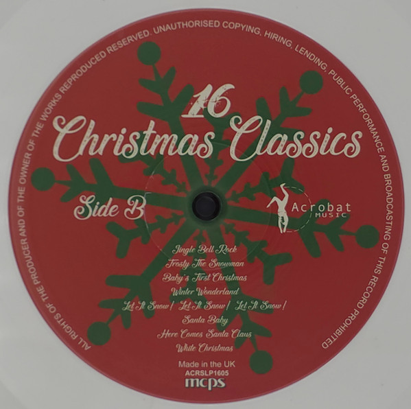 Various - 16 Christmas Classics | Acrobat (ACRSLP1605) - 3