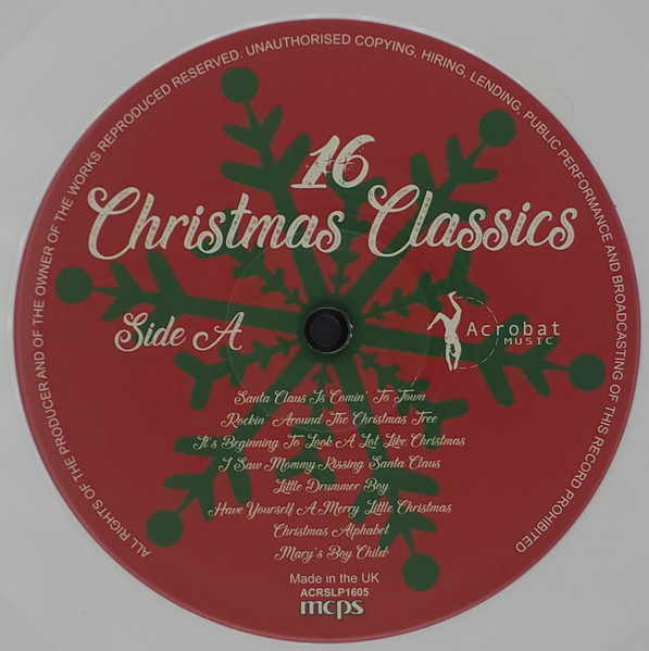 Various - 16 Christmas Classics | Acrobat (ACRSLP1605) - 2