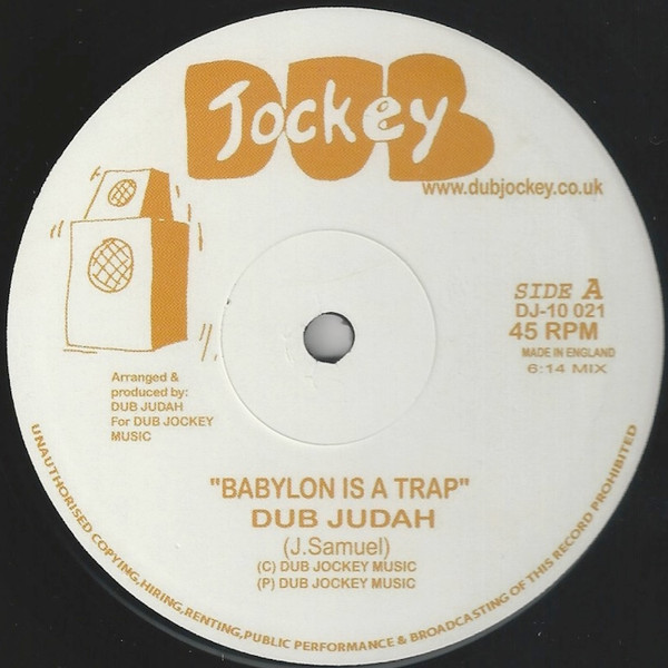 Dub Judah - Babylon Is A Trap | Dub Jockey (DJ-10 021)