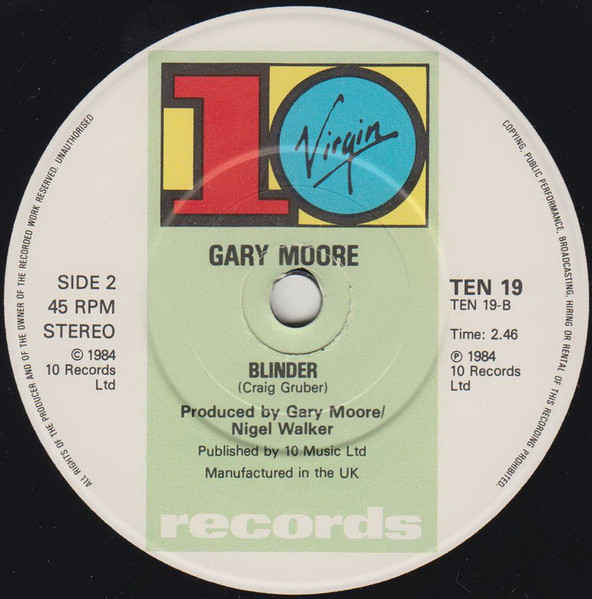 Gary Moore - Shapes Of Things | 10 Records (TEN 19) - 4