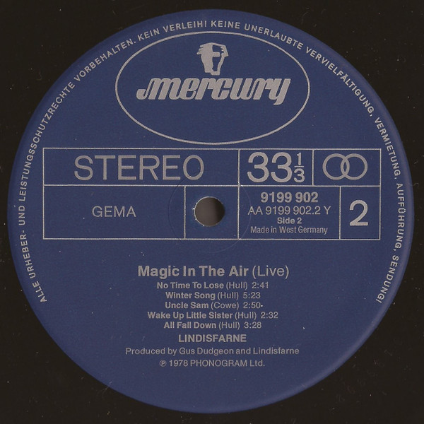 Lindisfarne - Magic In The Air | Mercury (6641 877) - 4